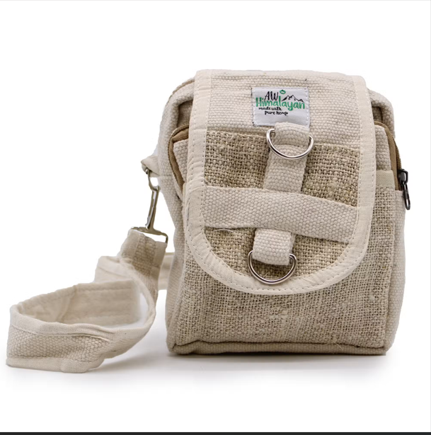 (imagem de) Body-Cross Saco de viagem em cânhamo natural e algodão